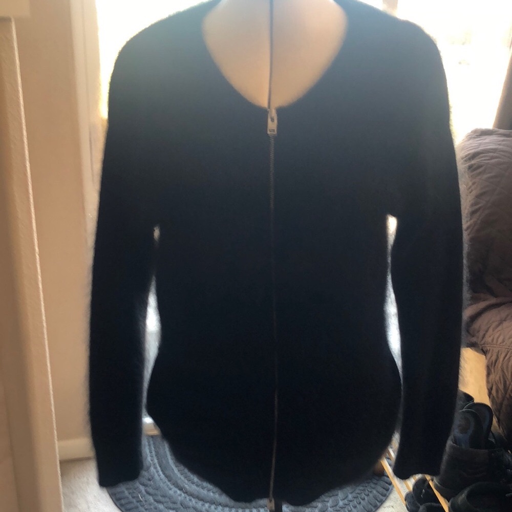 Black Angora Sweater size XS, fits like a medium